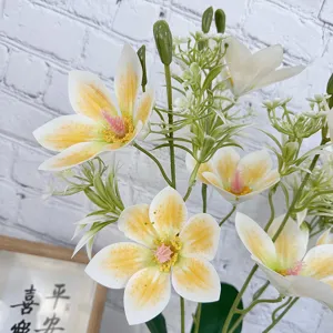Rametto di fiori di magnolia artificiale pianta finta decorazione d'interni per casa