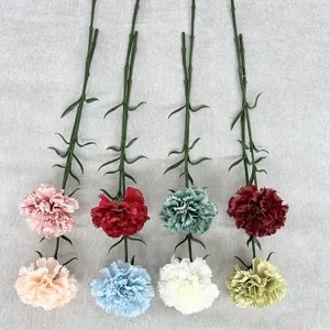 Oeillet artificiel tige unique fausses fleurs décoration maison arrangement floral