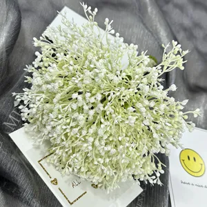 Artificial gypsophila bouquet 12 forks fake flowers wedding home decor floral arrangement prop