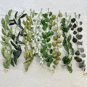 Artificial hanging vine plants for home decor wall ceiling green ivy garland 1.2m