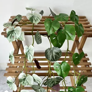 Artificial green plant rattan vine leaf wall hanging decoration for home decoration