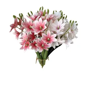 Bouquet di fiori di magnolia artificiali rosa bianco finto floreale festa nozze