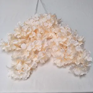 Hangende kunstmatige kersenbloesems witte bloementak voor huwelijksboog en decoratie.