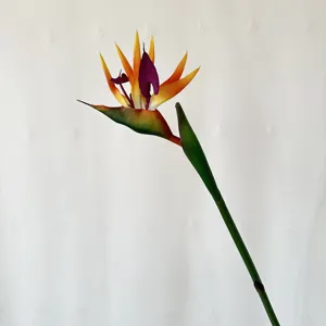 Artificial Bird of Paradise flower detail, perfect for home decor and photography.