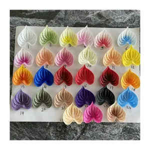 Artificial PU Anthurium flower single stem colorful faux floral decor home decoration