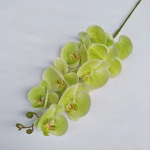 3D printed artificial phalaenopsis orchid single stem fake flower for home decor.