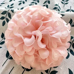 Artificial silk flower ball hibiscus head for wedding party decoration and DIY craft wreaths.
