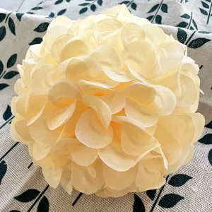 Artificial Hibiscus Flower Ball Head Silk Flower Wedding Table Home Party Decor DIY Wreath