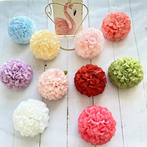 Colorful artificial flower heads simulation hibiscus DIY wedding table home party decor
