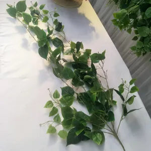 Artificial green vine plant hanging ivy leaf wall decor wedding party home decoration foliage