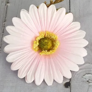 Fiore di margherita rosa artificiale simulazione decorazione murale ghirlanda finto fiore