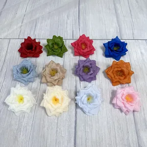 cabezas de flores de rosas artificiales multicolores para boda decoración manualidades diy accesorios