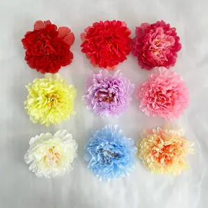 Artificial peony flower heads fake silk peonies for wedding home decor floral arrangement crafts