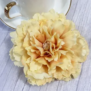 Kunstmatige pioenzbloemhoofd simulatie bruiloft huisdecoratie bloemstuk accessoire ambacht