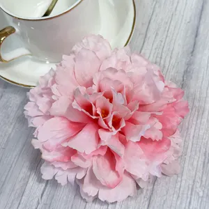 Kunstmatig roze pioenroos bloemhoofd voor huwelijksdecoratie en bloemstuk knutselen.