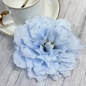 Kunstmatige blauwe pioenroos bloem voor huwelijksfeest decoratie en bloemstuk accessoires.