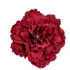 Kunstmatige rode pioenroos bloem voor huwelijk feest huisdecoratie DIY krans accessoires.
