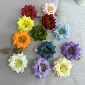 Têtes de roses artificielles multicolores bricolage mariage fête hôtel décoration florale