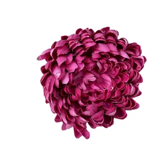 Artificial Chrysanthemum Flower Head Faux Silk Floral Decor for Home Hotel Wall Arrangement