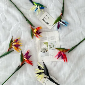 Artificial Bird Of Paradise Flower Fake Plant Simulation Flower Arrangement For Home Restaurant Decor Photography Props