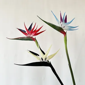 Artificial Bird of Paradise flower home decor table centerpiece photography props