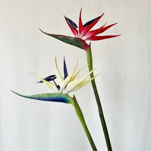 Artificial Bird of Paradise flower for home decor floral arrangement photography props