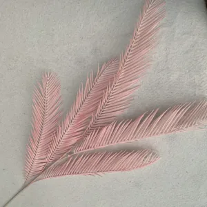 Pink artificial cycas leaves plant bouquet Nordic style indoor decoration green plant ornament detail