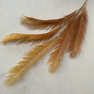 Artificial cycad leaf faux plant branch for Nordic home indoor floral decoration arrangement.