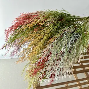 Artificial weeping grass plant hanging decoration for wedding floral arrangement and home decor.