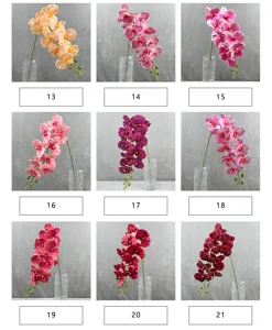 9 koppen golvende phalaenopsis kunstmatige orchidee bloem huisdecoratie bruiloft podium