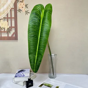 Grande foglia verde artificiale pianta tropicale per decorazione di nozze e hotel