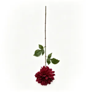 Artificial dahlia single stem fake flower for wedding home decor and oil painting style