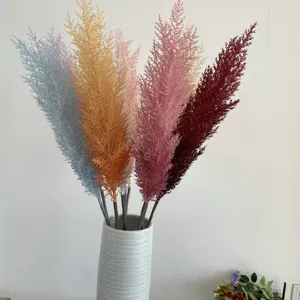 Artificial Reed Flower Plastic Fake Plant Single Long Stem Simulated Greenery For Living Room Home Indoor Decorative Floral Arrangement