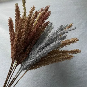 Bouquet de fausses epis de millet, plante de ble artificielle pour mariage et maison.