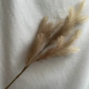 Artificial pampas grass long stem faux reed for wedding home decor floral arrangement