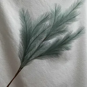 Artificial Christmas pine branch multi-prong greenery plant for wedding home decor detail