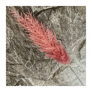 Artificial pink reed fake plant single branch for home living room decor simulation floral