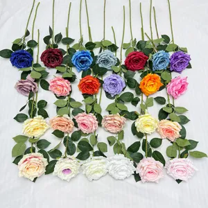 Artificial rose flowers for home decor wedding party decoration photography props fake floral