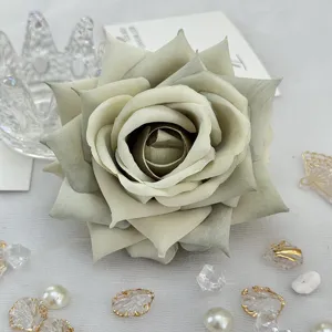 Artificial rose flower head for wedding decoration, DIY garlands, and handmade flower boxes.