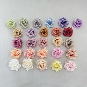 Artificial Silk Rose Flower Heads Bulk Fake Flowers For Wedding Arch Home Decor Party DIY Craft Floral Arrangements