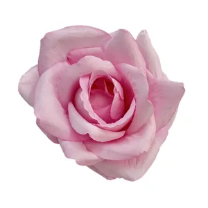 Artificial pink rose flower head for wedding arch home decoration and floral arrangements.