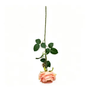 Einzelner künstlicher Austin-Rosenblüten-Stiel für Heimdekoration Tischaufsatz Hochzeit