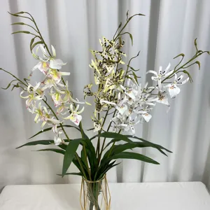 Artificial Spider Orchid Flower 3D Print Realistic Silk Orchid Branch For Home Hotel Wedding Decor
