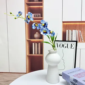 Artificial Phalaenopsis Orchid Silk Flower Branch Home Living Room Wedding Party Photography Prop Floral Decoration