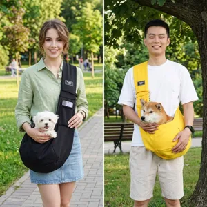 Borsa a Tracolla Traspirante e Portatile per Animali Domestici Borsa Pieghevole per Gatti in Poliestere Zaino da Viaggio all'Aperto per Cani e Gatti