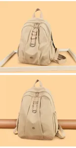 Sac à dos décontracté en tissu imperméable pour les voyages, les trajets et l'école.