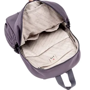 Sac à dos de voyage imperméable violet élégant pour ordinateur portable loisir école