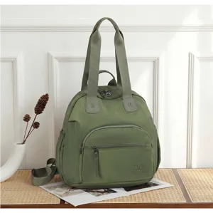 Multifunctionele casual nylon rugzak grote capaciteit reis daypack in groen