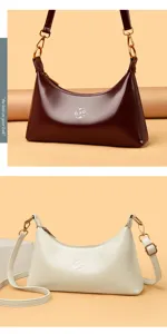Sac porté épaule hobo en cuir verni 2026 sac croissant tendance pour femmes chic.