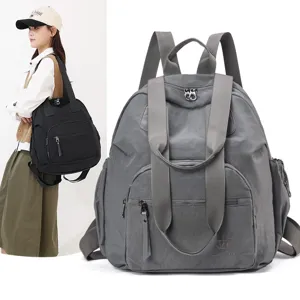 Multifunctionele Waterdichte Nylon Rugzak Grote Capaciteit Geïsoleerde Reistas Unisex School Laptoptas Geborduurde Casual Rugzak